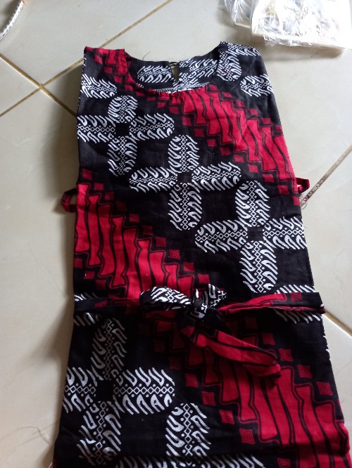 Tey-17 Batik Wanita Asj Sa Hrb026 Kenongo Kemeja Tosca Pendek