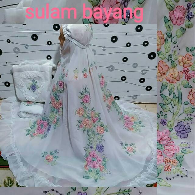 Mukena sulam bayang