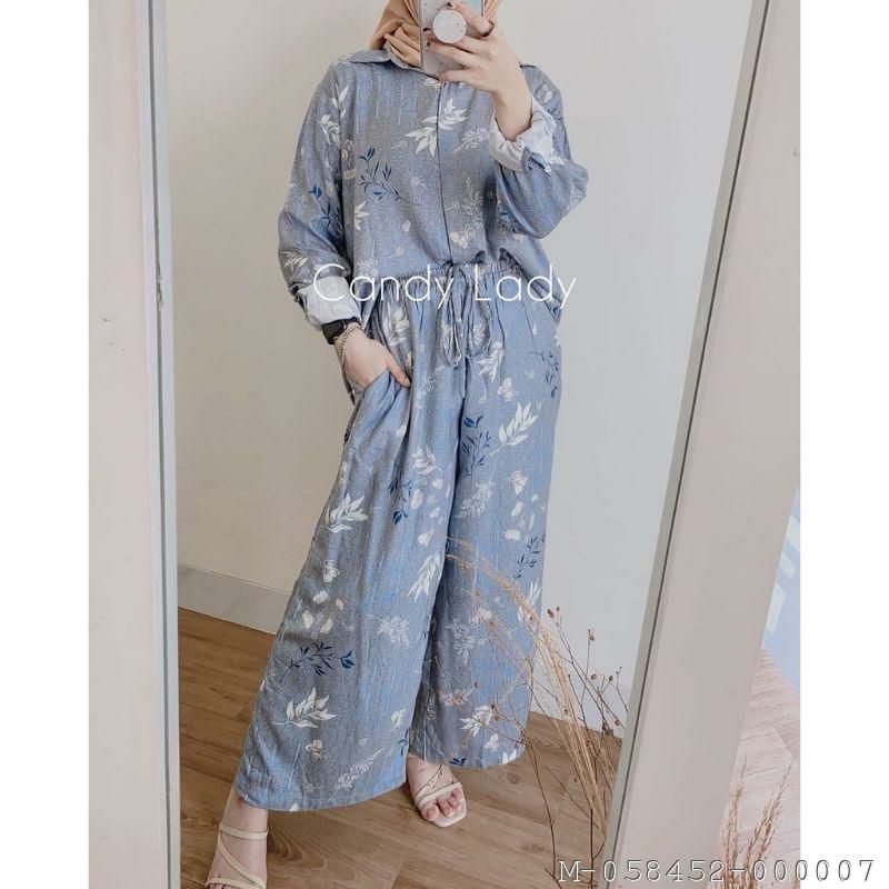 SET WANITA ONE SET JUMBO RAYON VZIK-019Warna: CELINE, Viona Biru, Viona cream, INTAN GREEN, ALENA, R