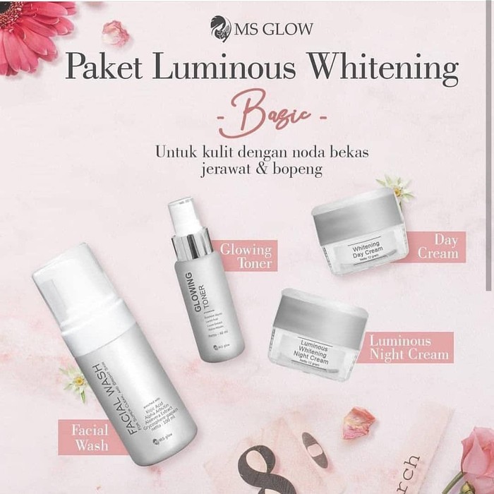 Benshop-MS GLOW PAKET LUMINOUS MENGHILANGKAN BOPENG WAJAH