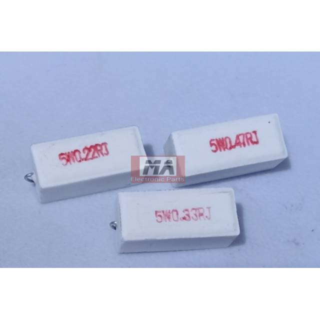 Resistor 5watt (0,22R s/d 330R)