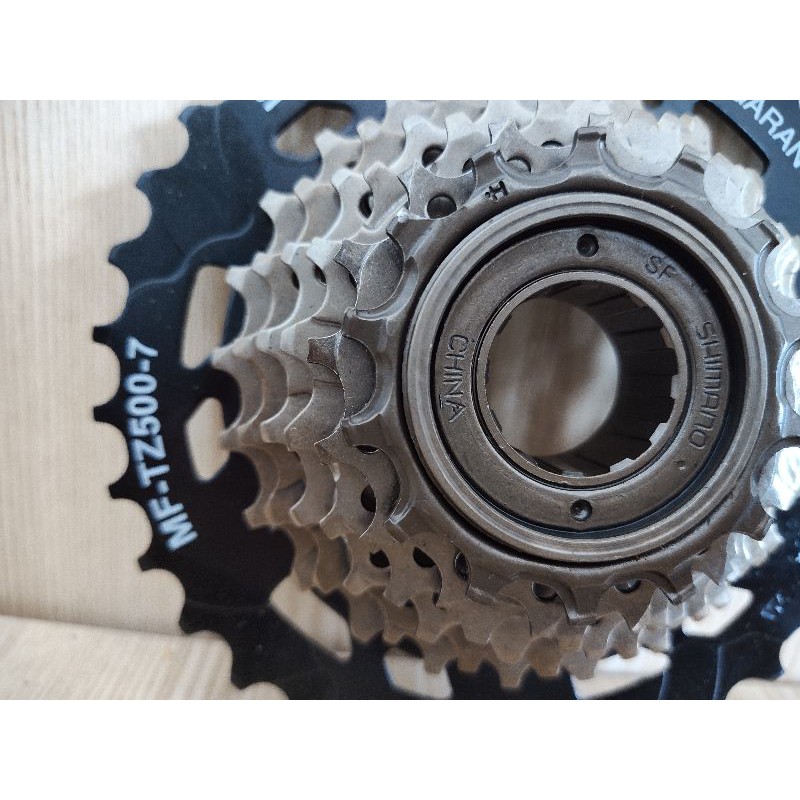 Sprocket Original Gir Susun Sepeda Drat 7 speed Megarange Shimano