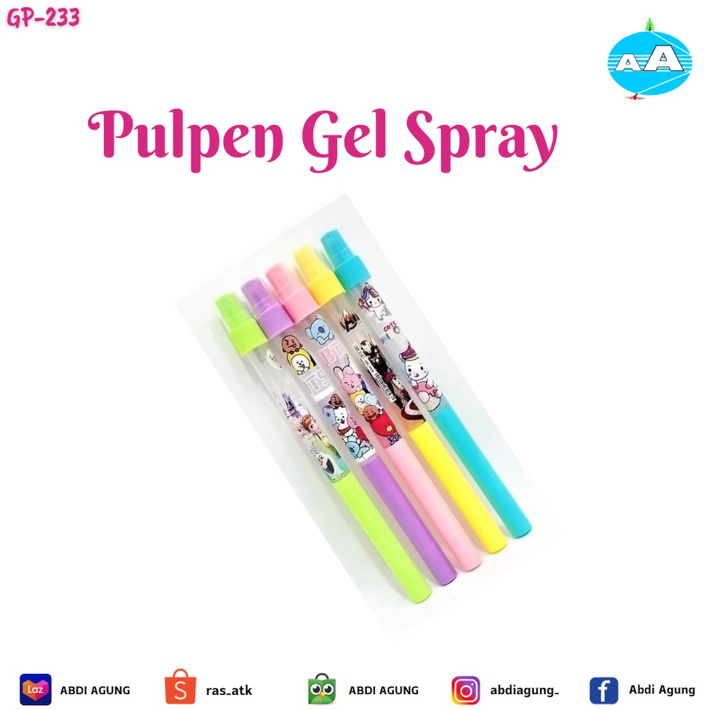 

Pulpen Gel Spray GP-233/pack