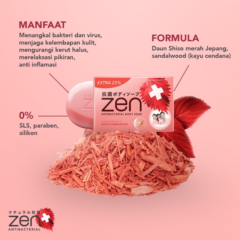 Sabun ZEN sabun anti bacteri no paraben