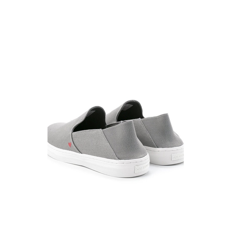 SEPATU SLIP ON OBERMAIN PRIA ORIGINAL CASUAL BRANDED ASLI ABU-ABU OM08