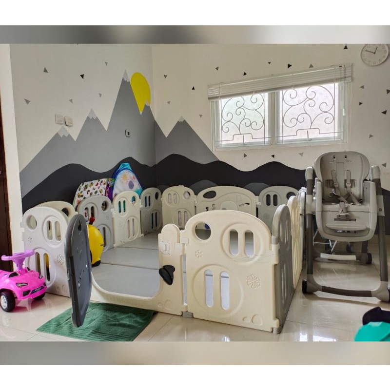 Lumba playmat dan fence 12+2 preloved