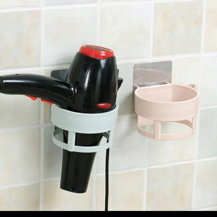 Rak Gantungan Pengering Rambut - Hair Dryer Holder Dinding Kamar Mandi