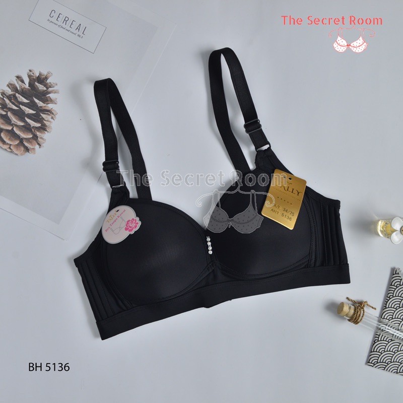 TALLY BRA BH 5136 / A6 I CUP B | KAIT 2 | BUSA TIPIS I TANPA KAWAT I SIZE 34-38