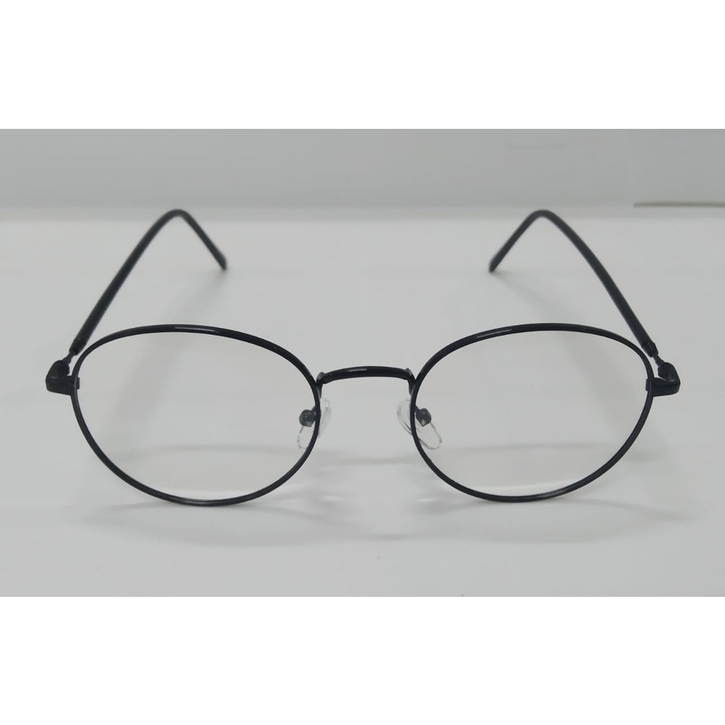 ⭐Gogoland⭐ Kacamata Photocromic Korea / Anti Radiasi 2 In 1Photochromic Pria Wanita R451-K5 HITAM