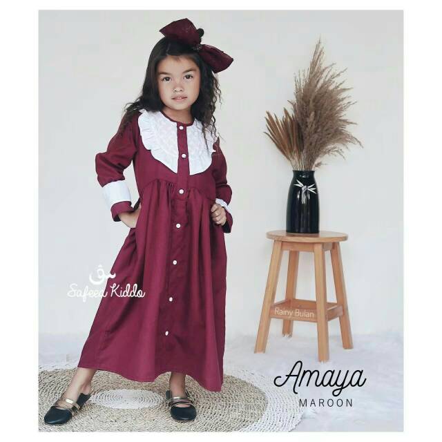 GAMIS ANAK HIJAB ANAK SAFEEA KIDDO GAMIS AMAYA