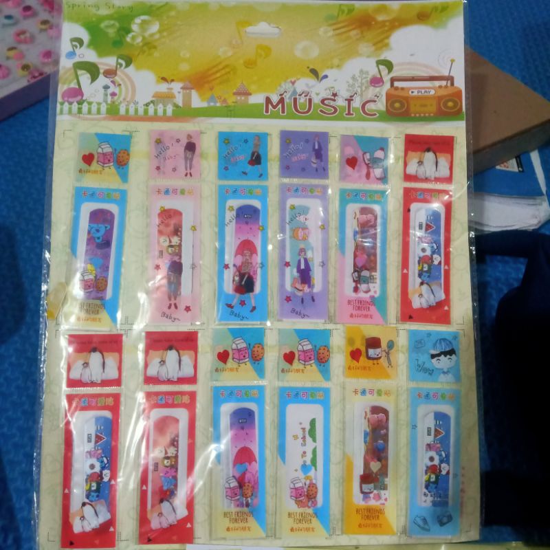 (60PCS) HANSAPLAST KARAKTER KARTUN / PLESTER LUKA ANAK MOTIF LUCU