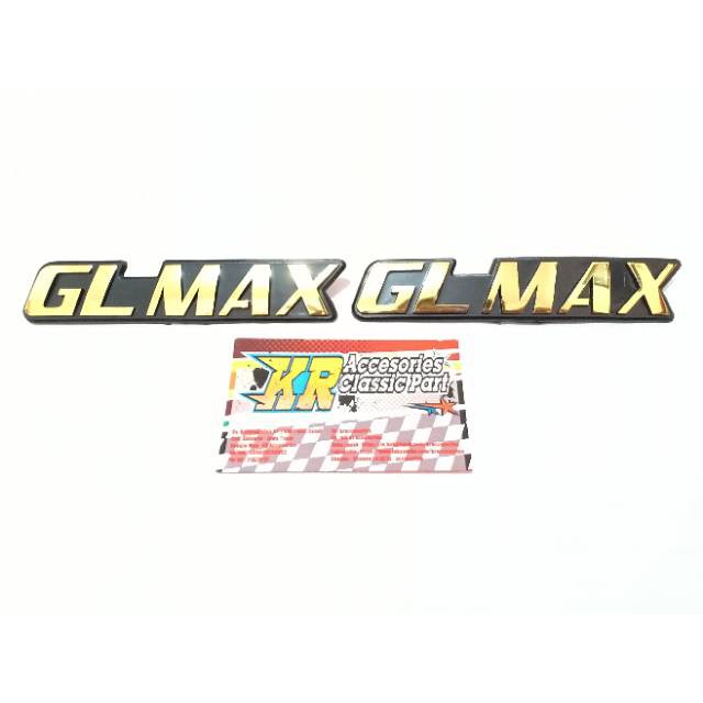 Emblem Box Aki GL MAX Imitasi/KW