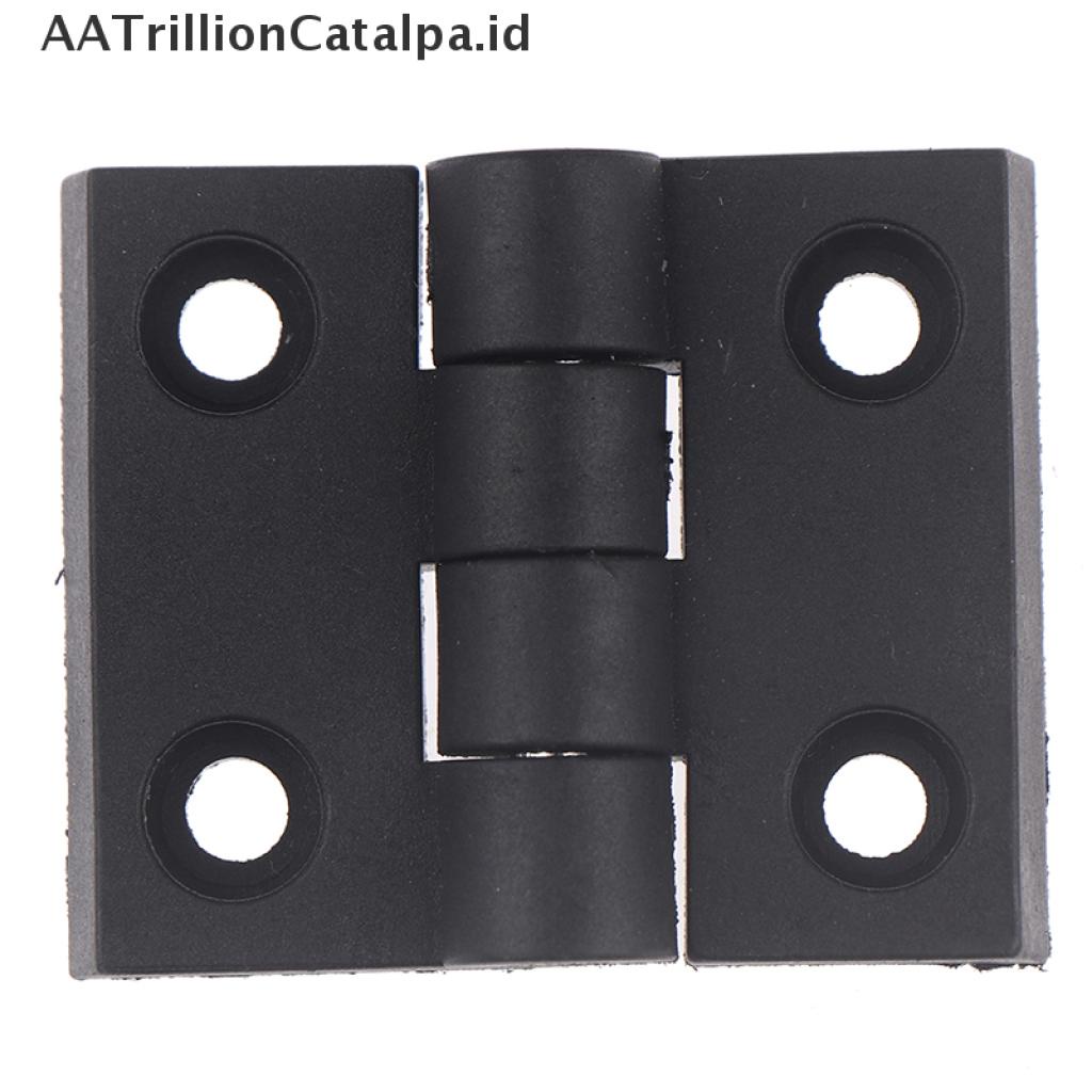 1pc Engsel Pintu Mini Bahan Plastik Abs Warna Hitam