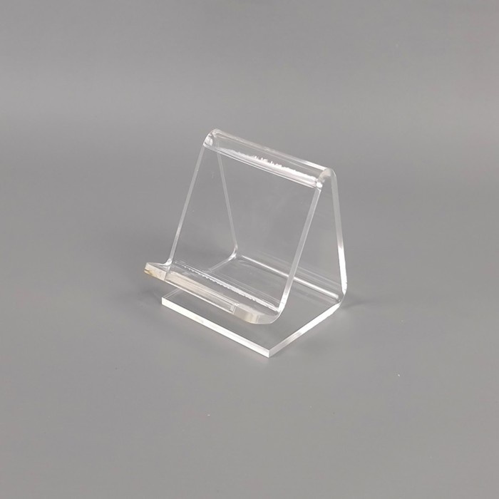 Acrylic Handphone Stand With Charger Hole - Holder Phone Hp Akrilik