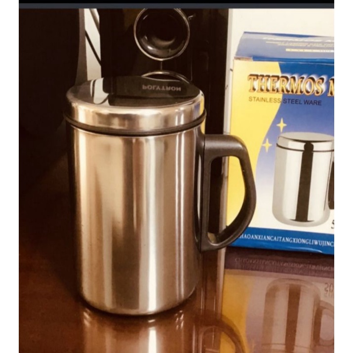 Pamosroom Gelas minum Stainless thermos mug 350 ml-1