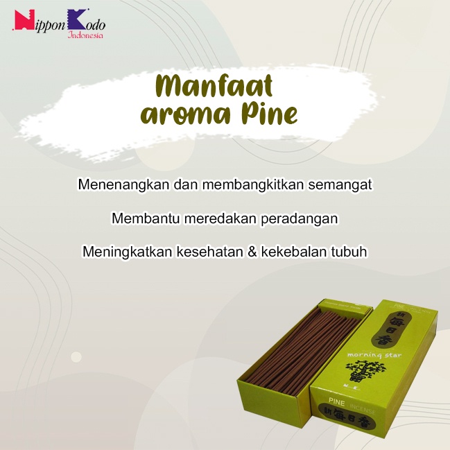 Dupa/Hio Stick Jepang Harum Wangi Aromaterapi Morning Star Pine