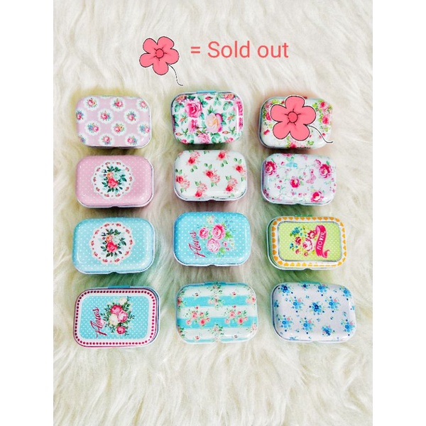 Souvenir kotak aksesories imut motif bunga