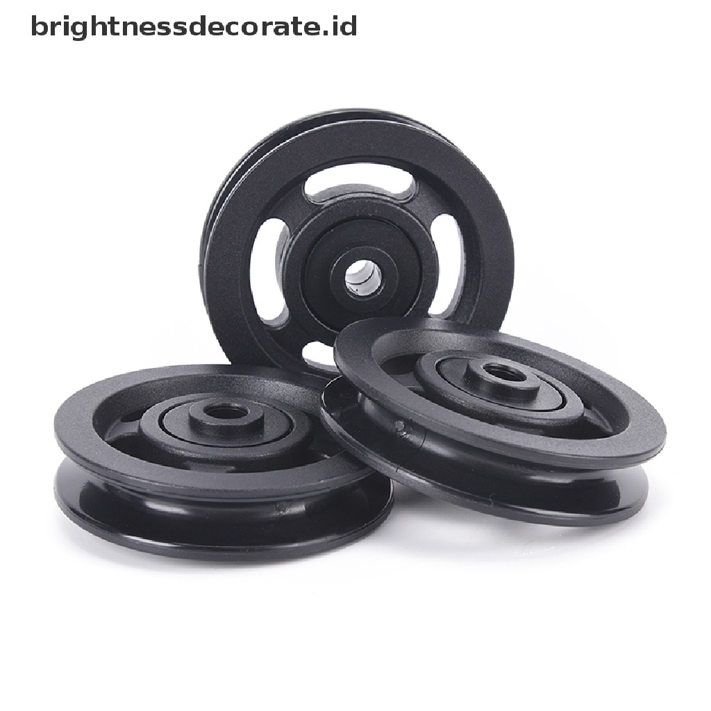 Roda Katrol Kabel Gym Tahan Lama Warna Hitam Ukuran 90mm