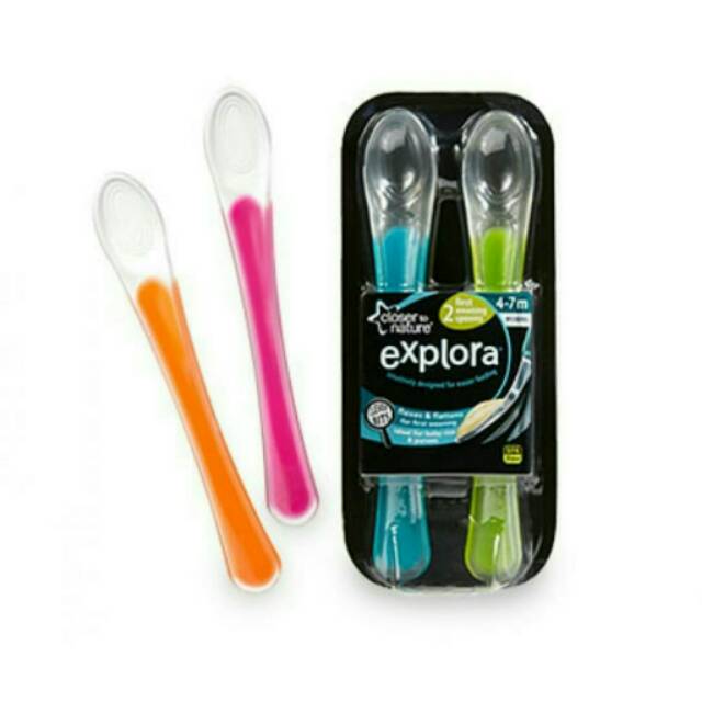 SENDOK TWO FIRST WEANING SPOONS TOMMEE TIPPEE