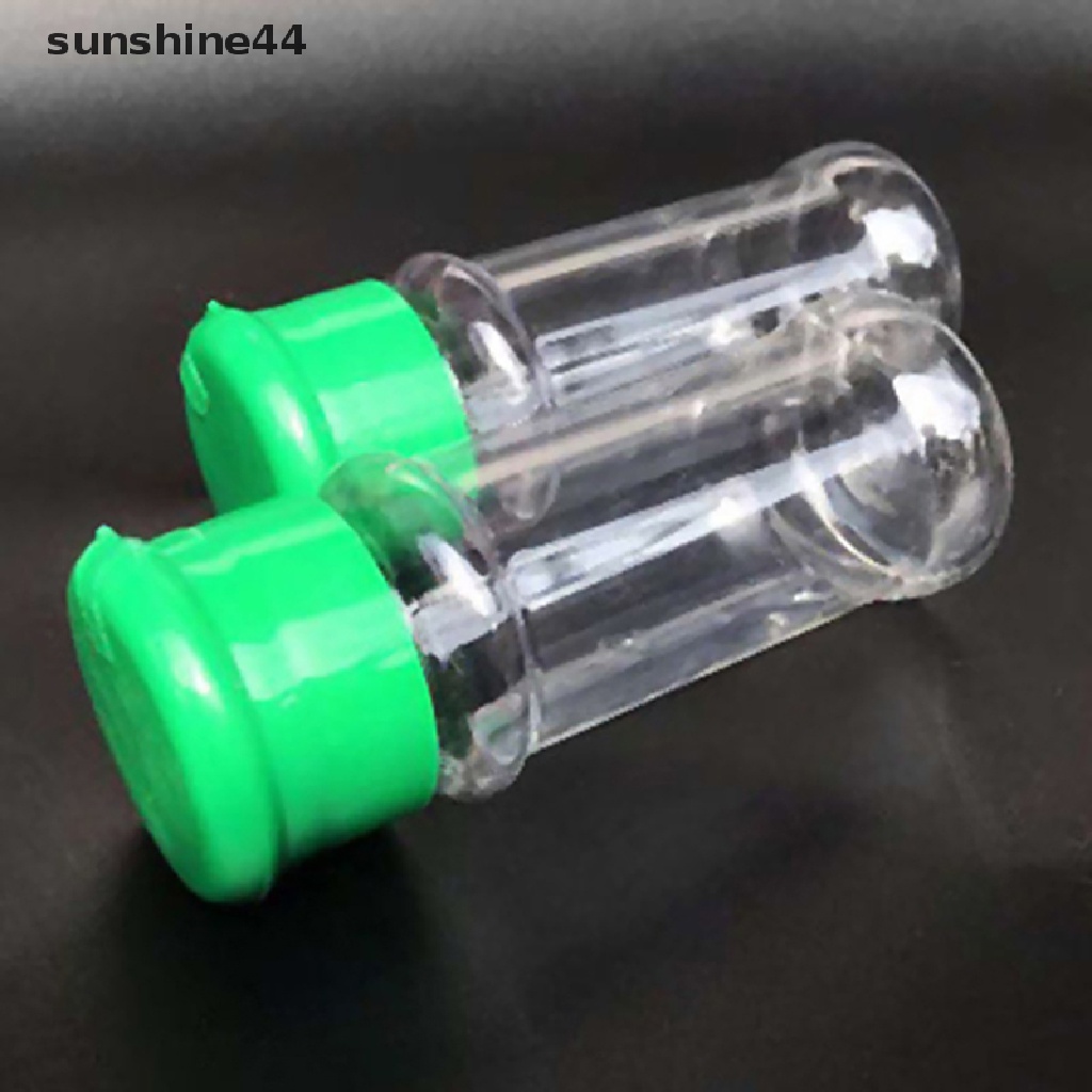 Sunshine 2pcs / Set Botol Plastik Transparan Untuk Merica / Garam / Minyak  .