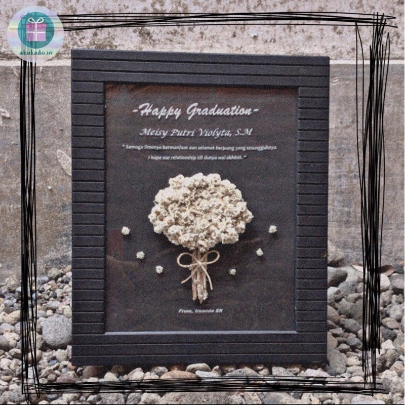 Kado Wisuda Unik Frame Edelweis