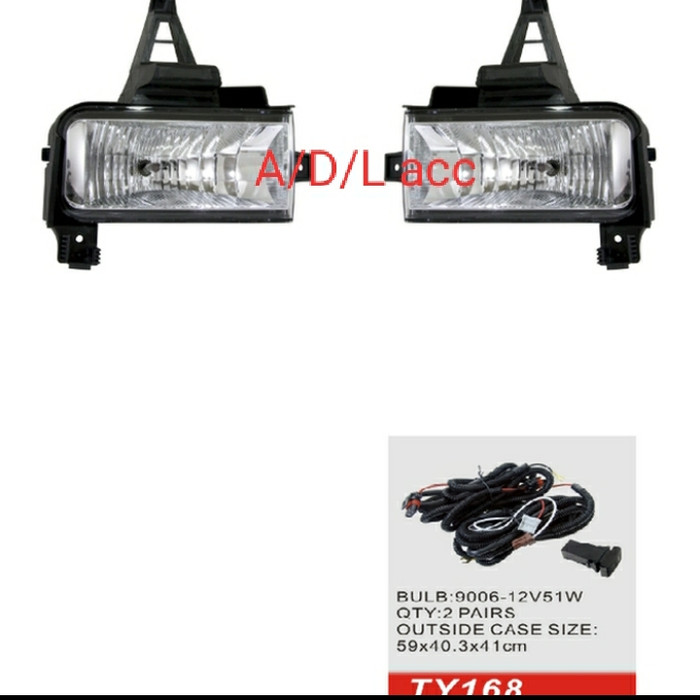 foglamp bemper BUMPER DEPAN lampu SOROT kabut toyota landcruiser 2008 MODEL ORISINIL