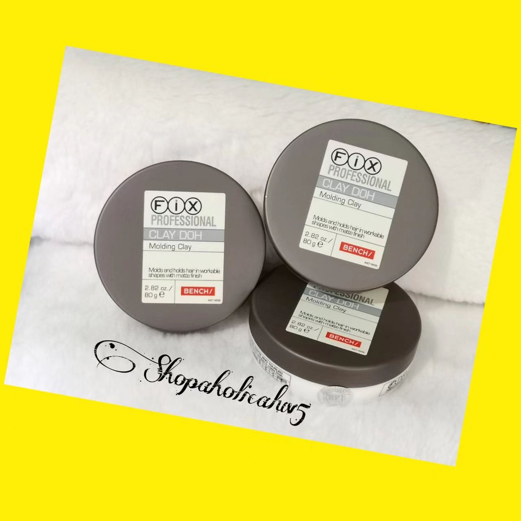 Hair Wax Fix Clay Doh 80g Professional Molding Pomade Premium Import Original
