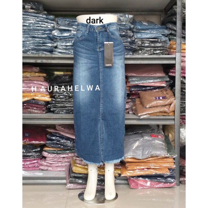 ROK JEANS VJ ORIGINAL #kancing samping⁰