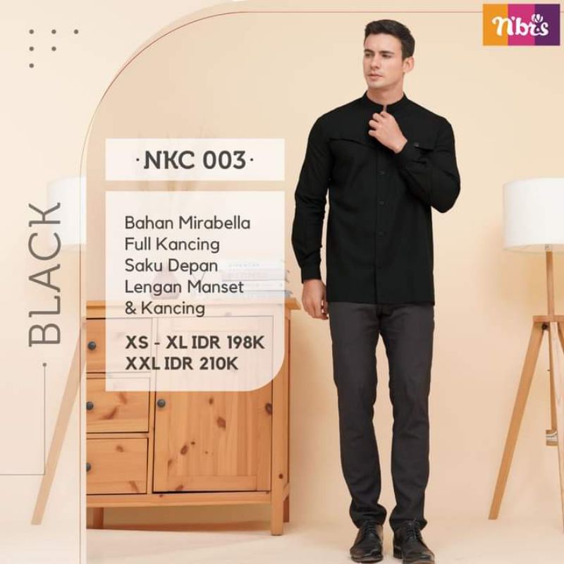 Kemeja Koko Hitam Nibras