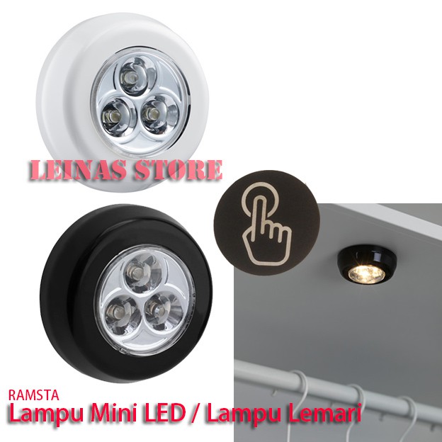 Lampu bulat Lemari Mini LED / Lampu Emergency Lemari Dengan Baterai