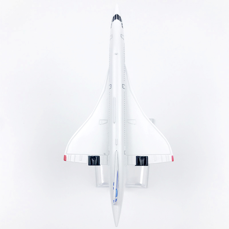 Miniatur Diecast Pesawat Terbang Air France Concorde Bahan Metal Skala 1 / 400