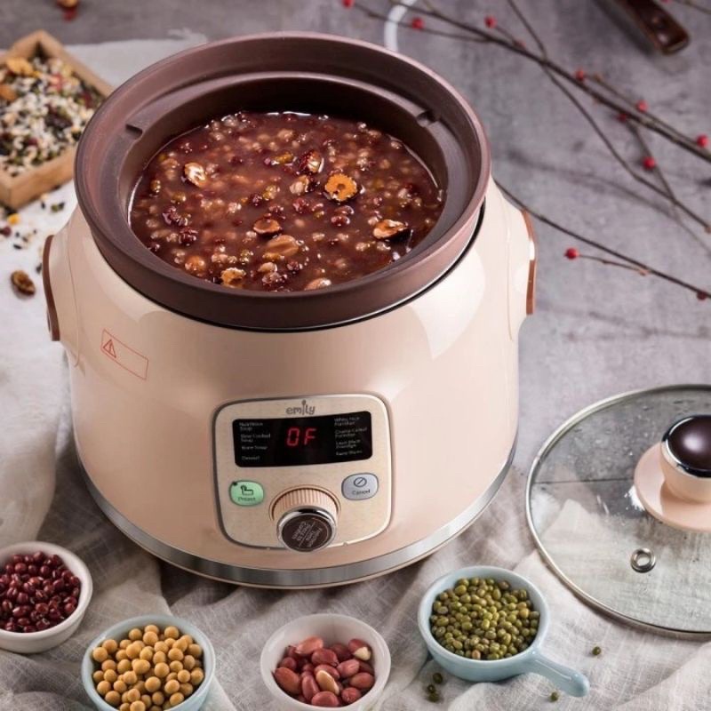 Emily Slowcooker Claypot 2L Emily Slow Cooker Baby &amp; Family Food Maker Delay Timer Mpasi Bayi