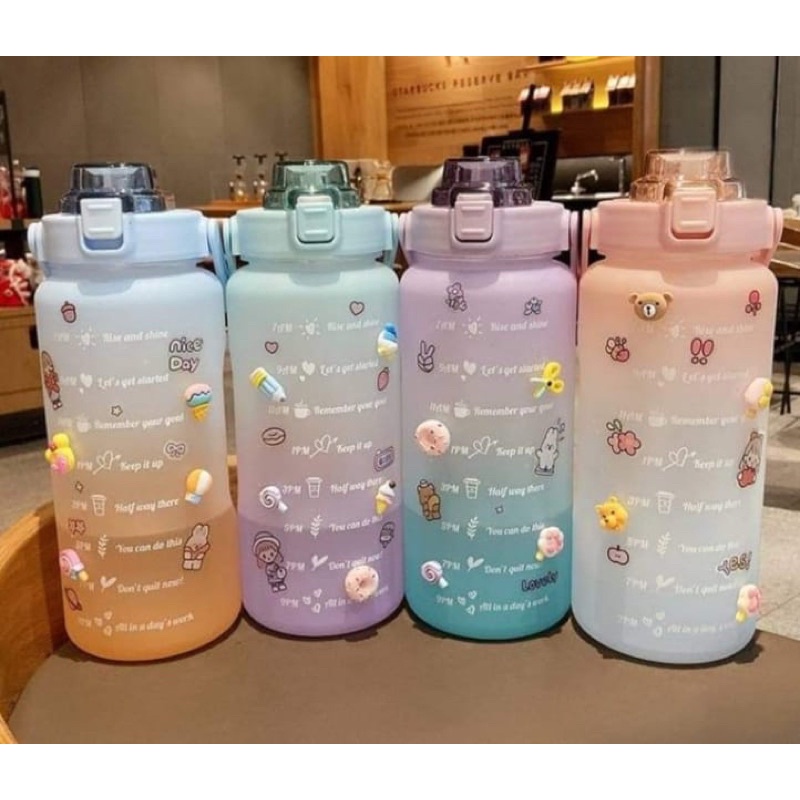 Botol Minum Viral 2 Liter Botol Minum Pelangi