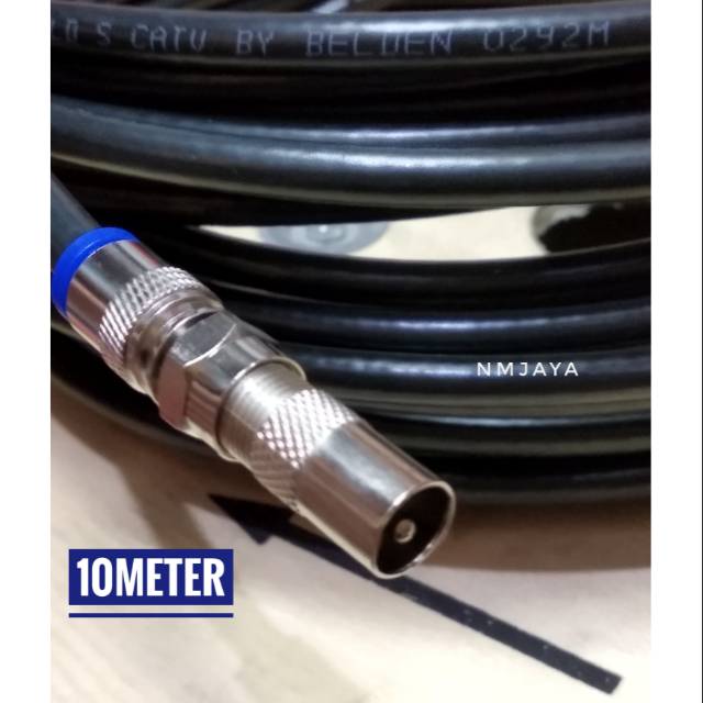 Kabel TV RG6 Belden 10meter Male to Polos