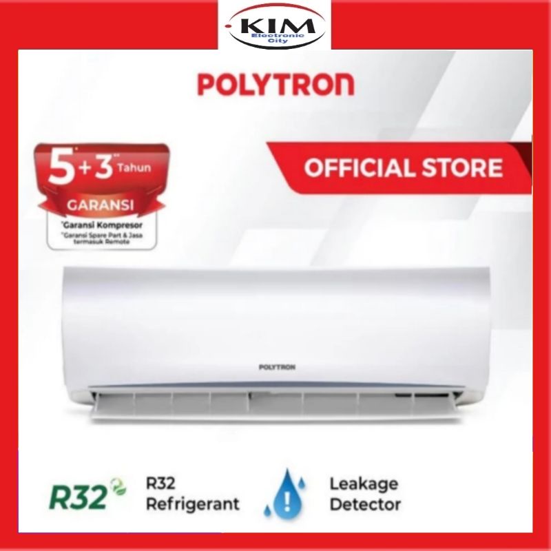 POLYTRON Deluxe 2 AC 1/2 PK PAC 05VH [INDOOR+OUTDOOR UNIT ONLY] GARANSI RESMI