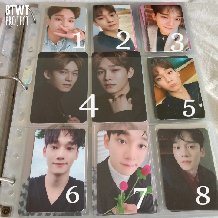 Photocard Chen EXO (PC Obsession, April and a Flower, Summer Vacation, Blooming Days, Dear My Dear, 