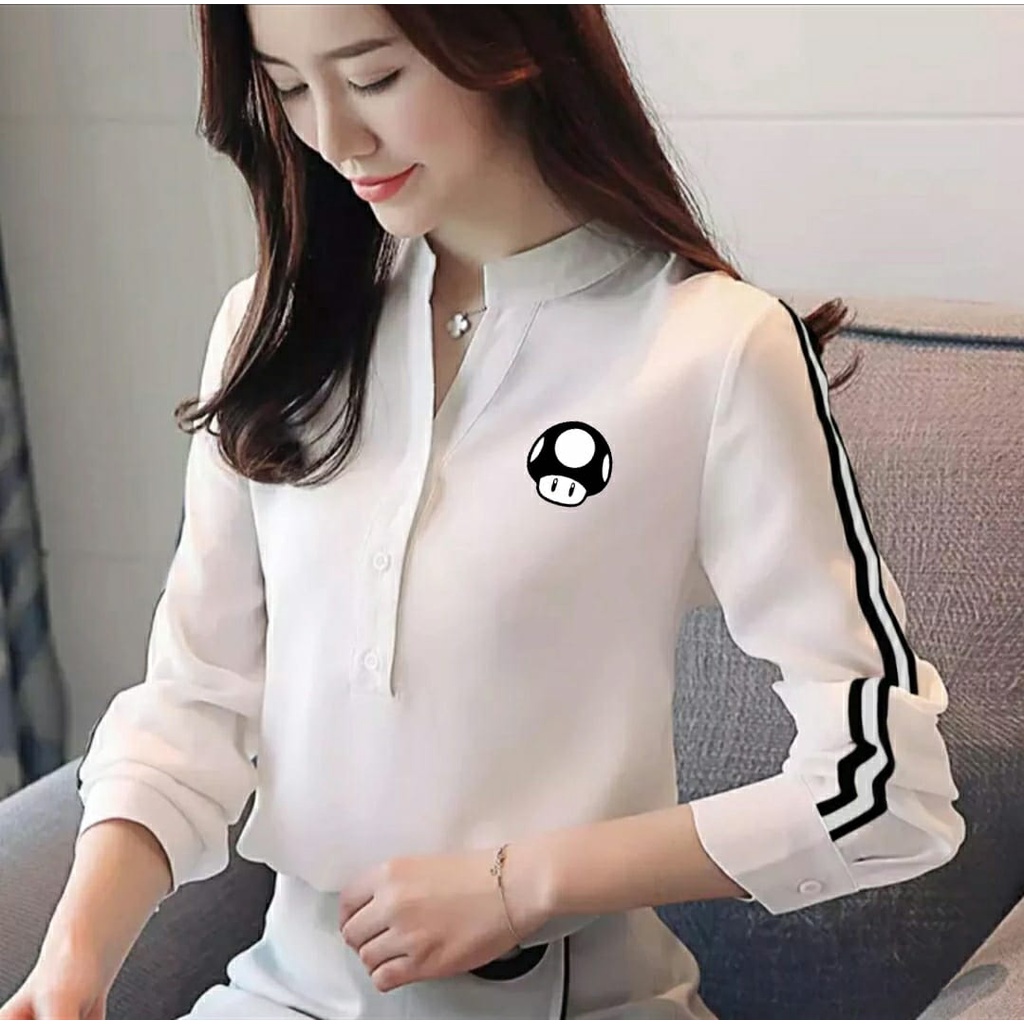 *[RXFK] Blouse Elvis / Blouse Silvie / Blouse Korea / Atasan Wanita Terbaru 2023 Kekinian / Atasan Wanita Cantik Dewasa Model Terbaru / Blouse Elvis