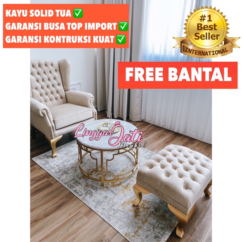 Jual SOFA WING CHAIR,SOFA SINGEL CHAIR, SOFA TAMU JATI, SOFA RETRO