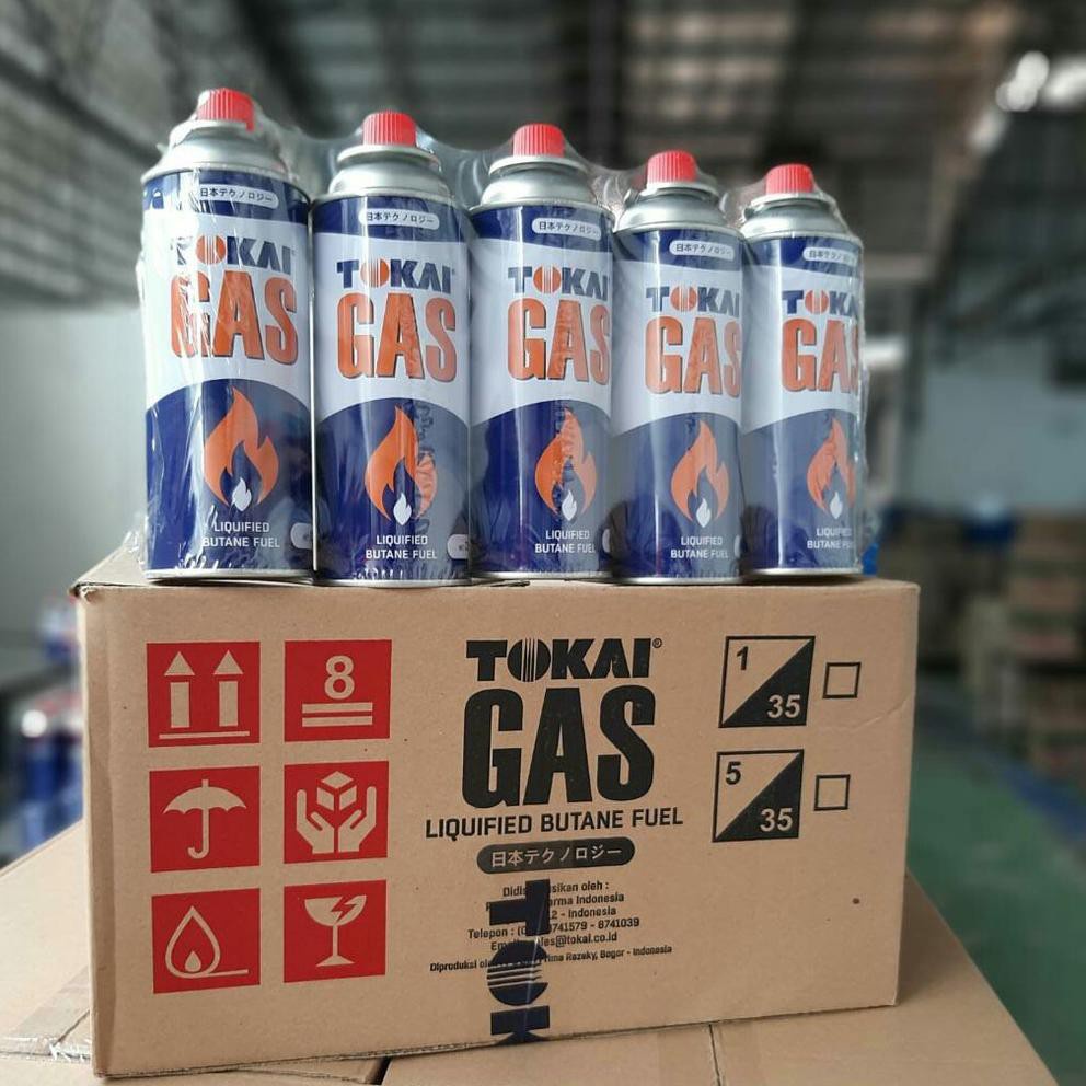 Gas Kaleng Tabung Gas Portabel Tokai ISI 235 Gram Lebih Banyak