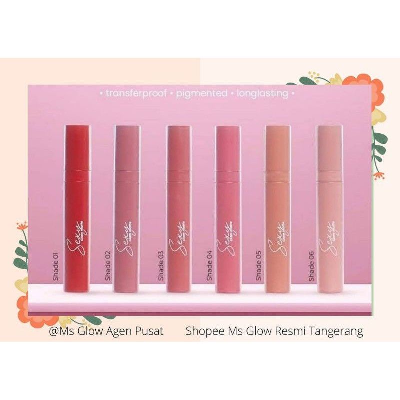 Lipstik MS Glow ms glow sexi glam matte kosmetik bibir 100% original (bisa cod)