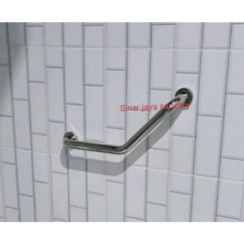 Pegangan bathub 50cm stainless stell ( 1 1/4inch )  / pegangan kamar mandi / Pegangan siku stainless 50cm