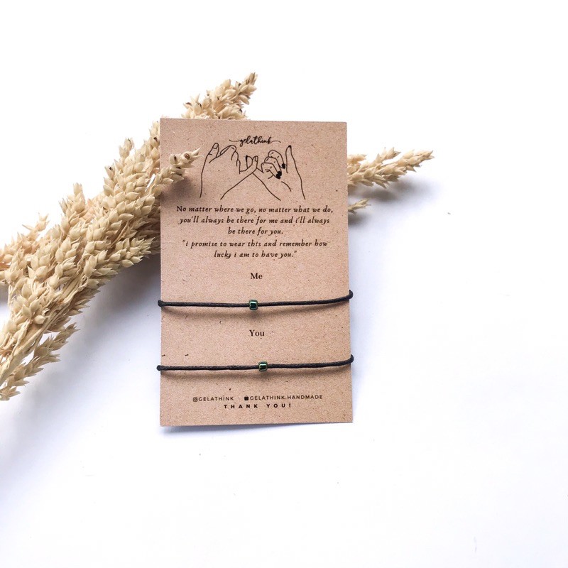 [GELATHINK] COUPLE SIMPLE - Gelang tali couple gelang pasangan gelang sahabat