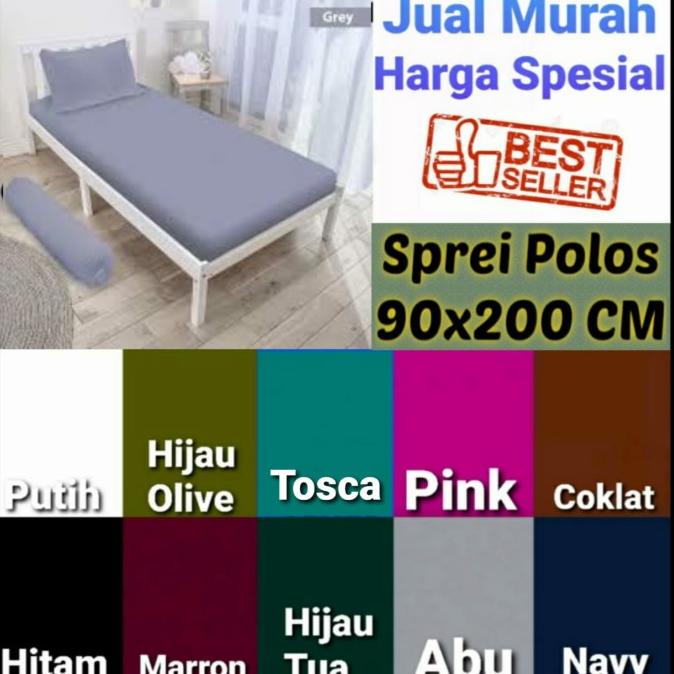 Sprei 90x200x20 Polos Harga Promo
