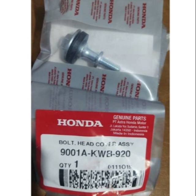 9001A-KWB-920 BOLT HEAD COVER ASSY - BAUT CYLINDER HEAD BLADE REVO ABSOLUT ORIGINAL AHM 9001AKWB920