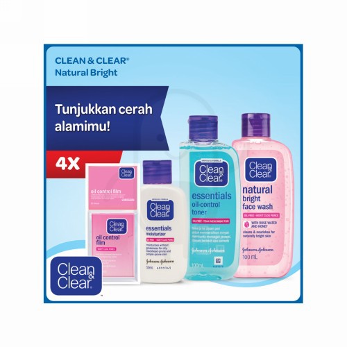 Clean Clear Paket Natural Bright Isi 4 Shopee Indonesia