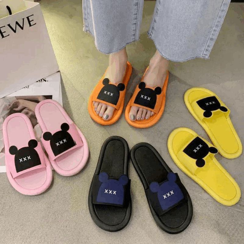 Sandal Slop Wanita Mickey XXX Lucu