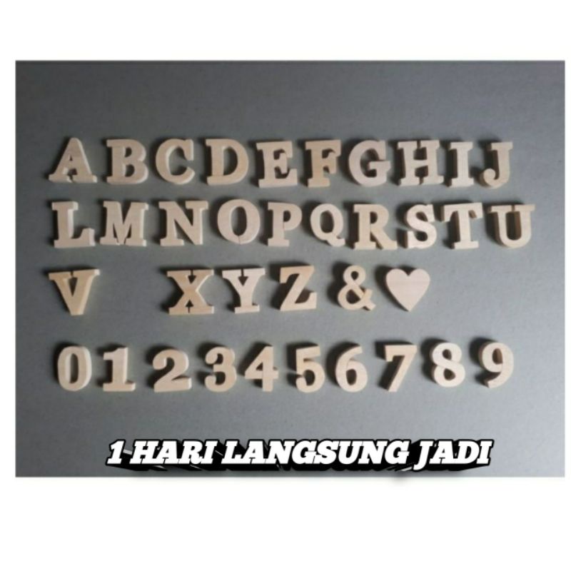 Huruf Kayu Alfabet  Huruf  Kayu Timbul Huruf Kayu Costum Abjad