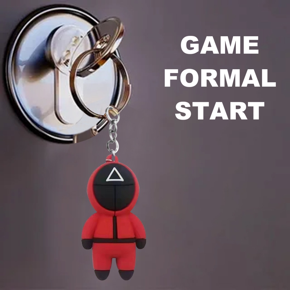 ready to ship !!! Juego de calamares llavero Squid game keychain key chain Hanging key pendant OWT