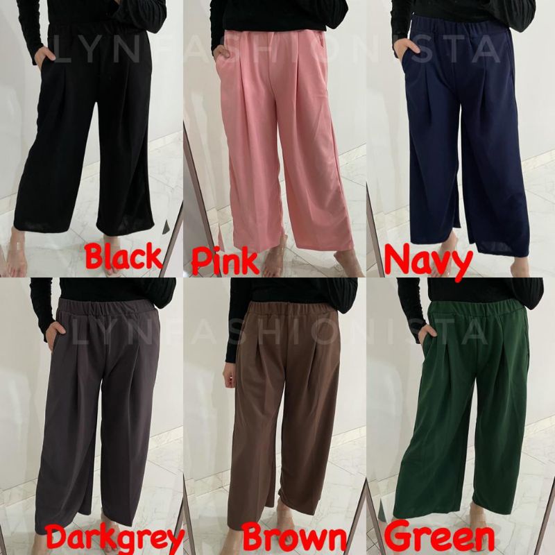 CELANA BAHAN KERJA WANITA/KULOT SANTAI MURAH/CELANA DAILY PREMIUM ADEM/NK