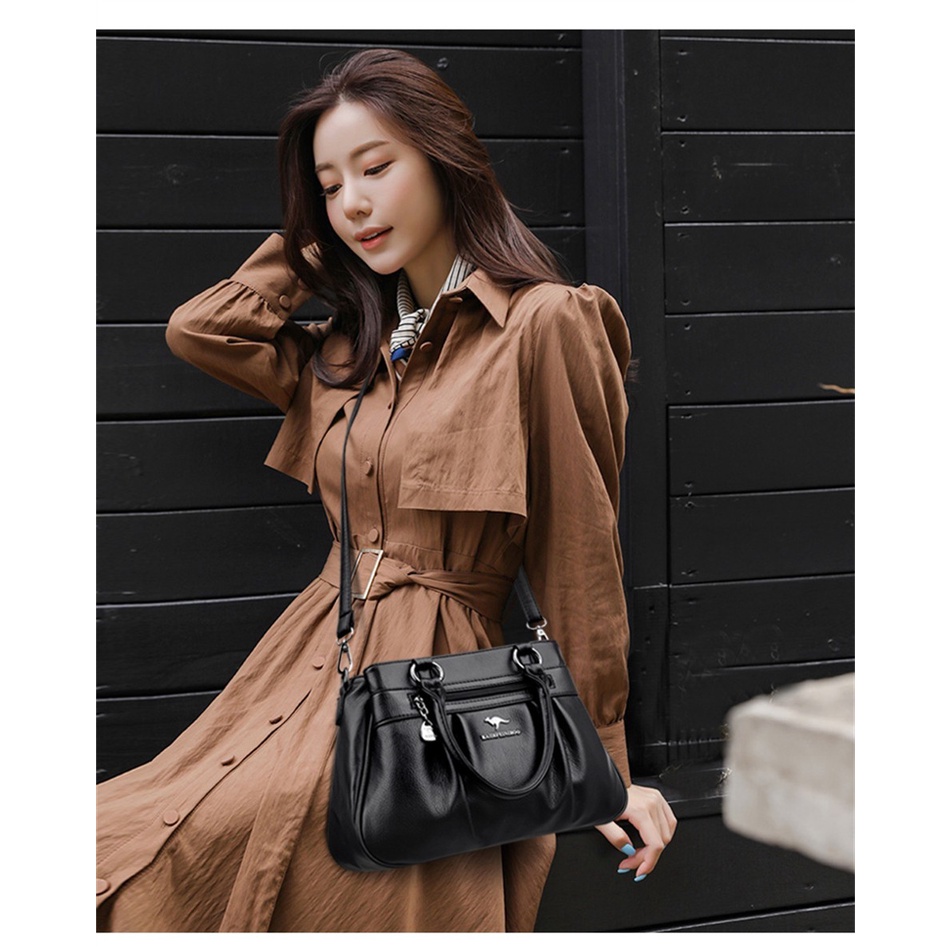 Hot Sale 6.6 Fashion Tas Selempang Kulit Multifunction Wanita Simple Multi-pocket Korean